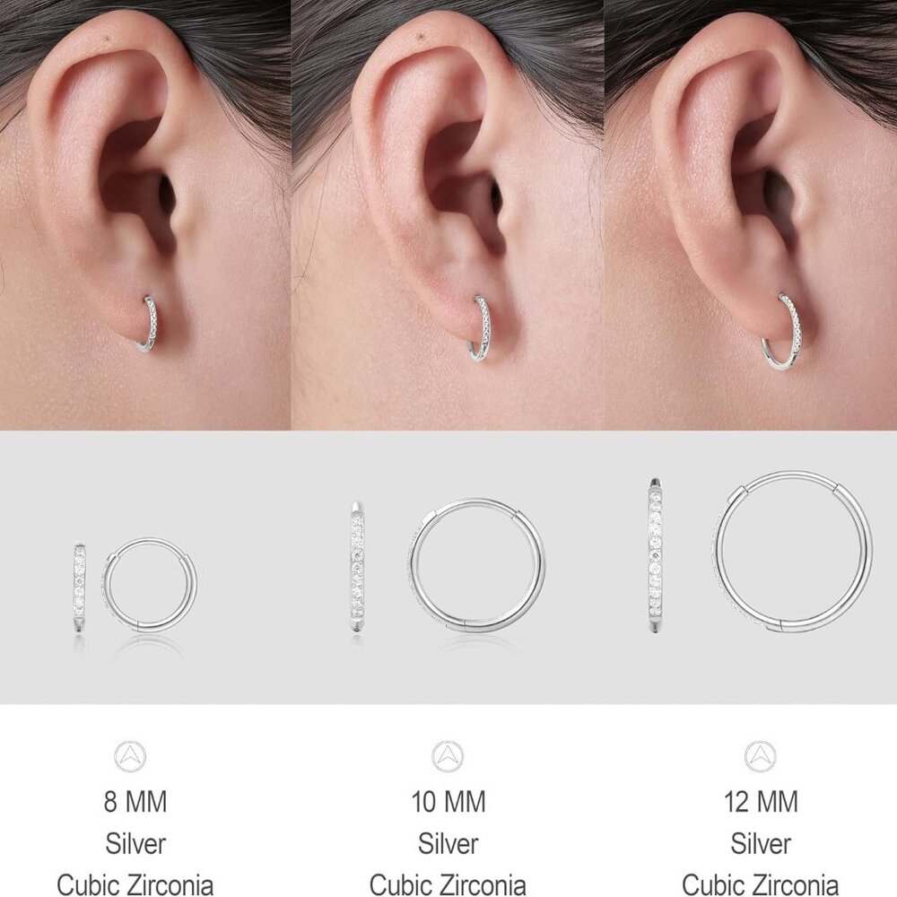 Titanium Hoop Earrings Lightweight Sensitive Ears… - image 3